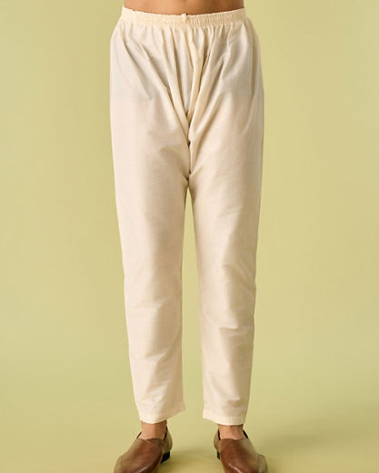 Diwas Men Fervent Yellow Art Silk Kurta Pajama Set