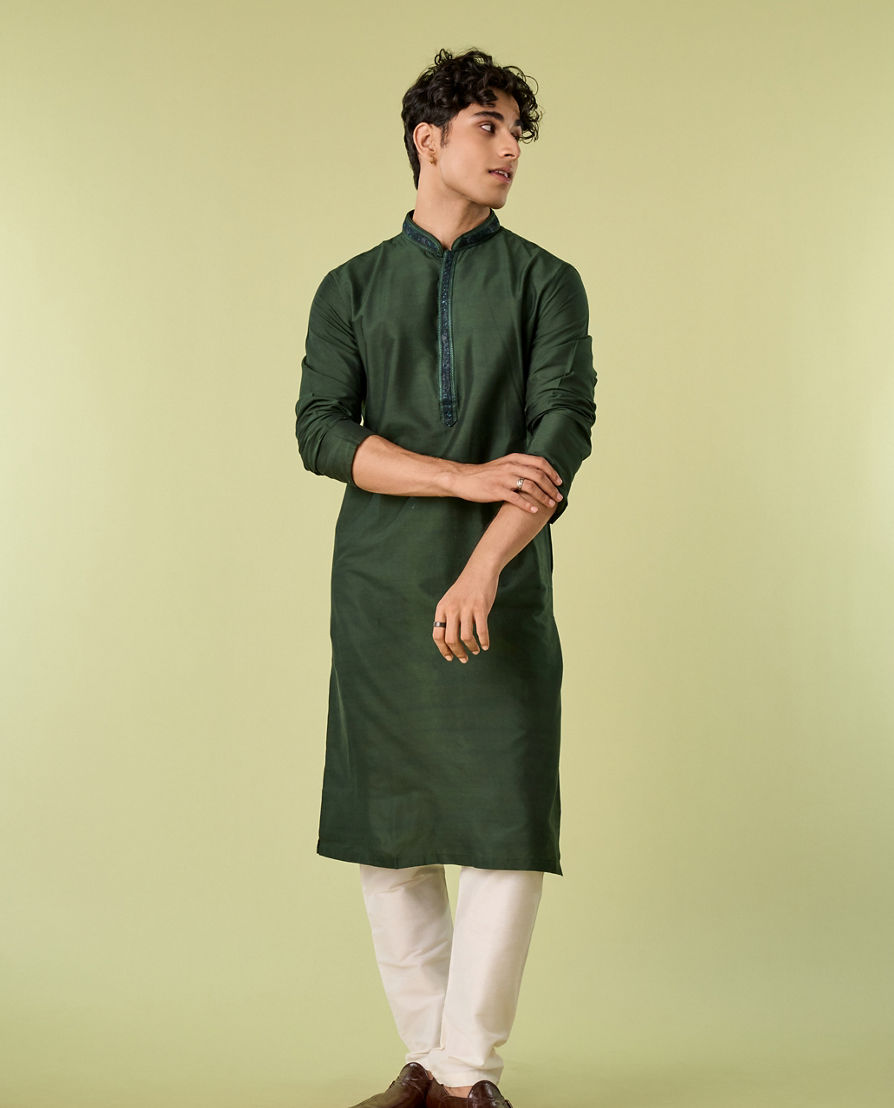 Diwas Men Emerald Enchantment Kurta Pajama
