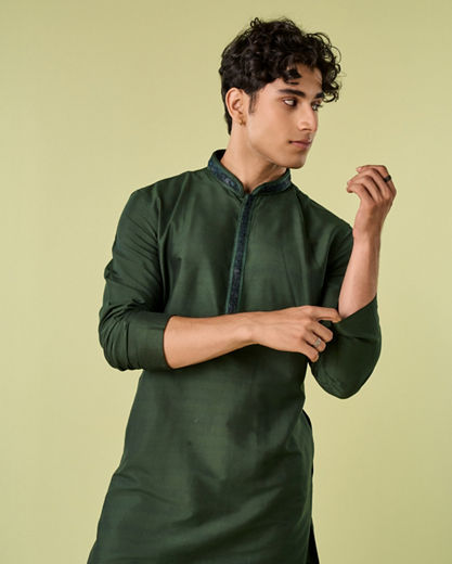 Diwas Men Emerald Enchantment Kurta Pajama