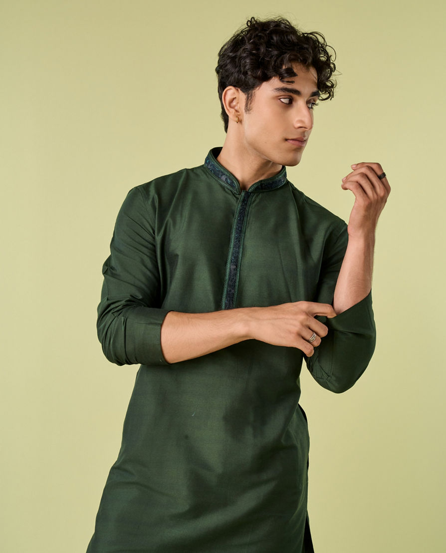 Diwas Men Emerald Enchantment Kurta Pajama