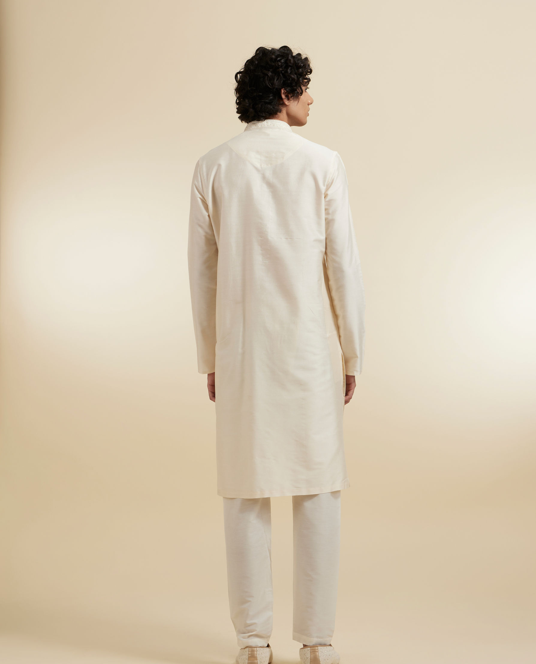 Diwas Men Elegant Cream Kurta Pajama