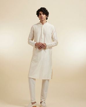 Diwas Men Elegant Cream Kurta Pajama