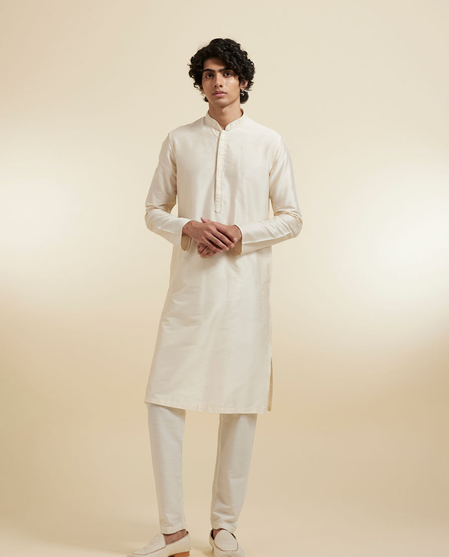 Diwas Men Elegant Cream Kurta Pajama