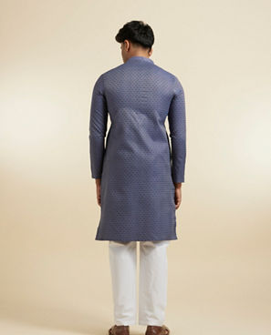 Diwas Men Dark Blue Kurta Pajama