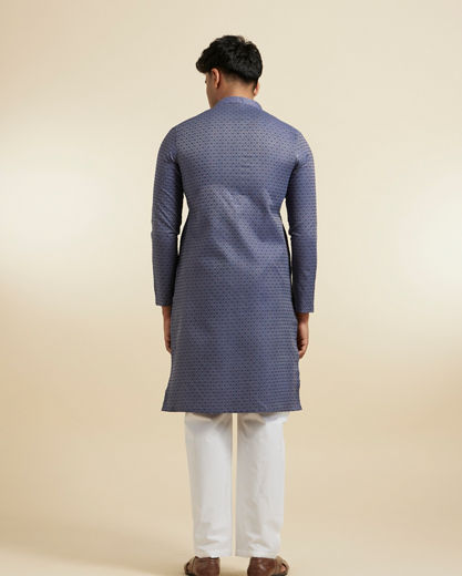 Diwas Men Dark Blue Kurta Pajama