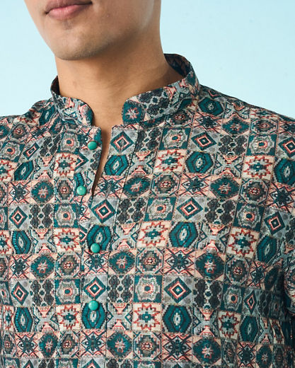 Diwas Men Emerald Allure Kurta Pajama