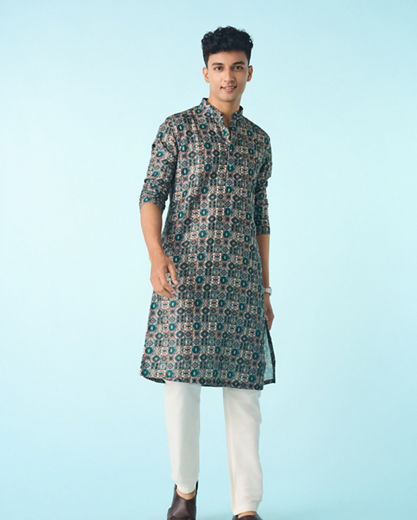 Diwas Men Emerald Allure Kurta Pajama
