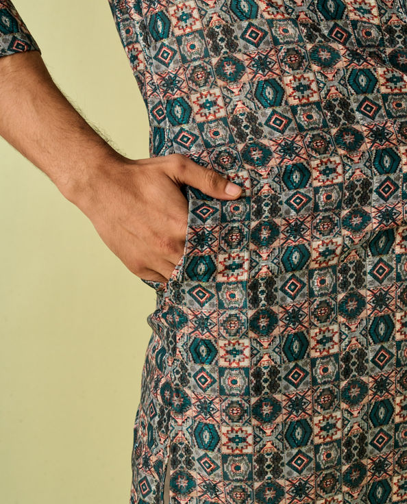 Diwas Men Emerald Allure Kurta Pajama