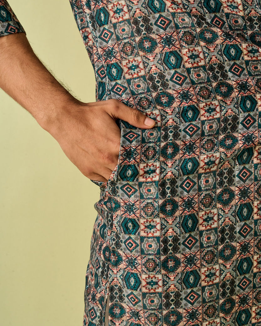 Diwas Men Emerald Allure Kurta Pajama