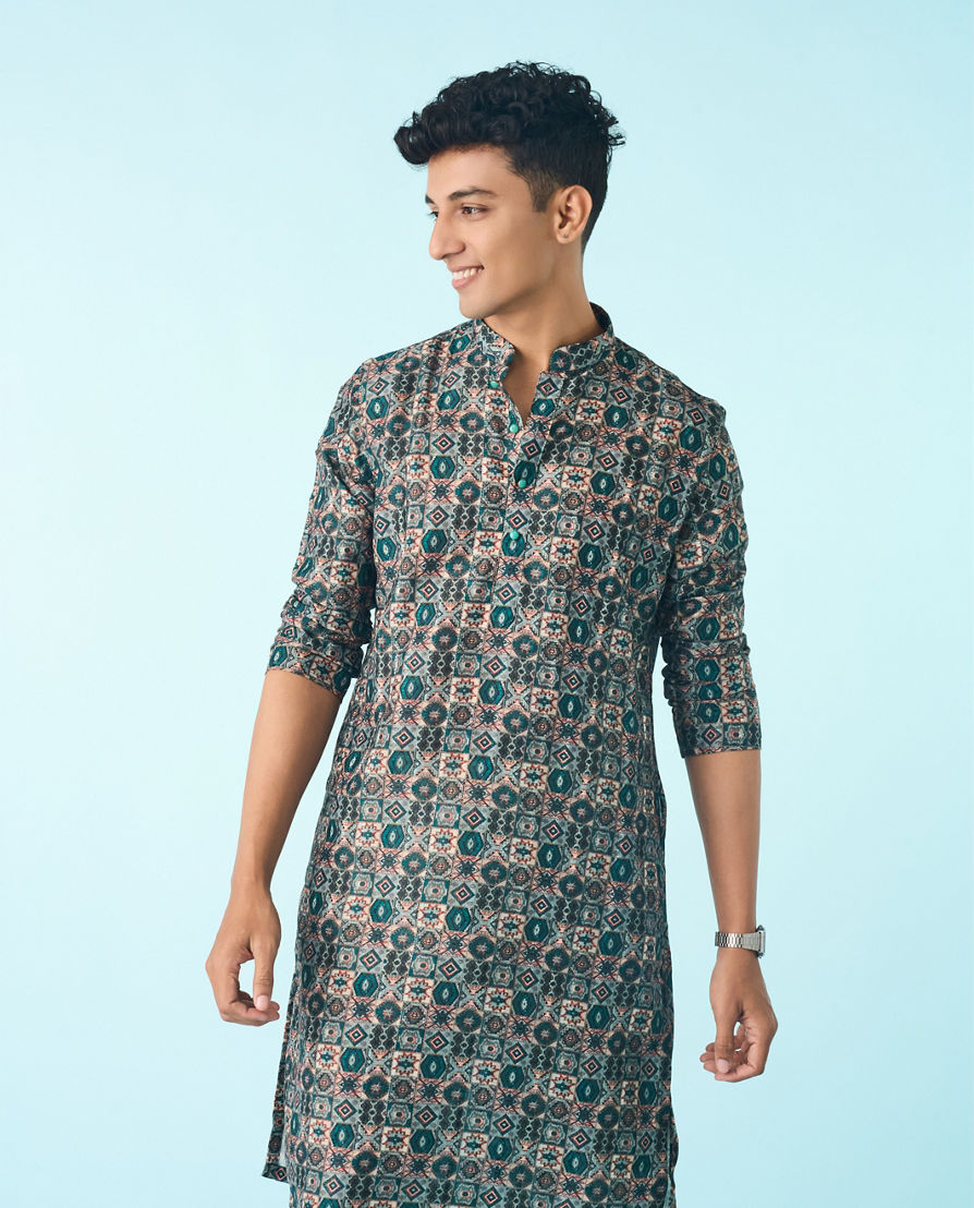 Diwas Men Emerald Allure Kurta Pajama