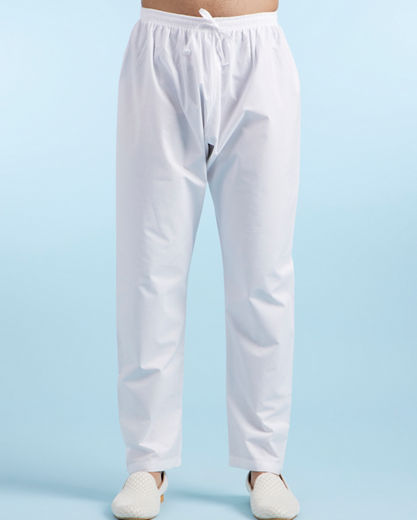 Diwas Men White Aqua Kurta Pajama