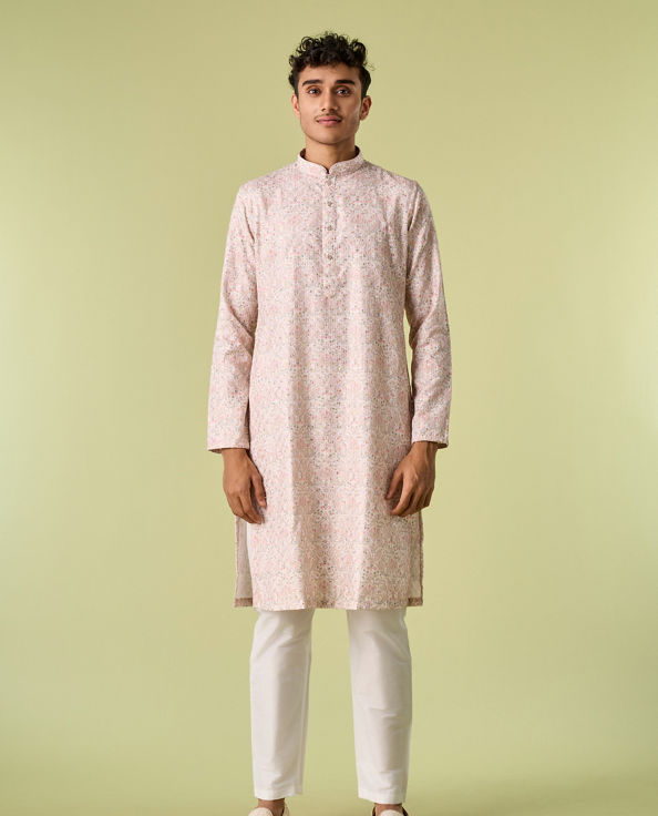 Diwas Men Cream Elegance Kurta Pajama