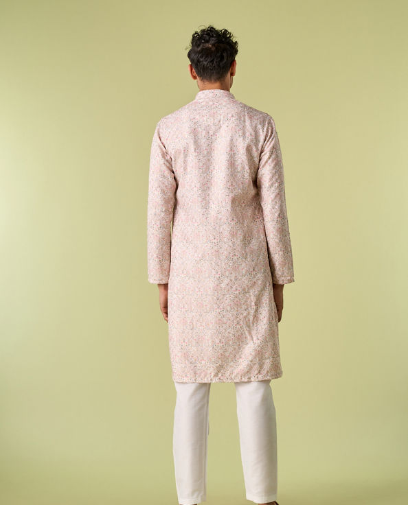 Diwas Men Cream Elegance Kurta Pajama