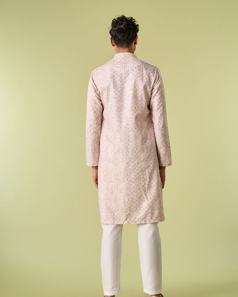 Diwas Men Cream Elegance Kurta Pajama