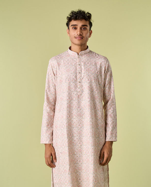 Diwas Men Cream Elegance Kurta Pajama