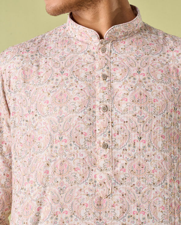 Diwas Men Cream Elegance Kurta Pajama