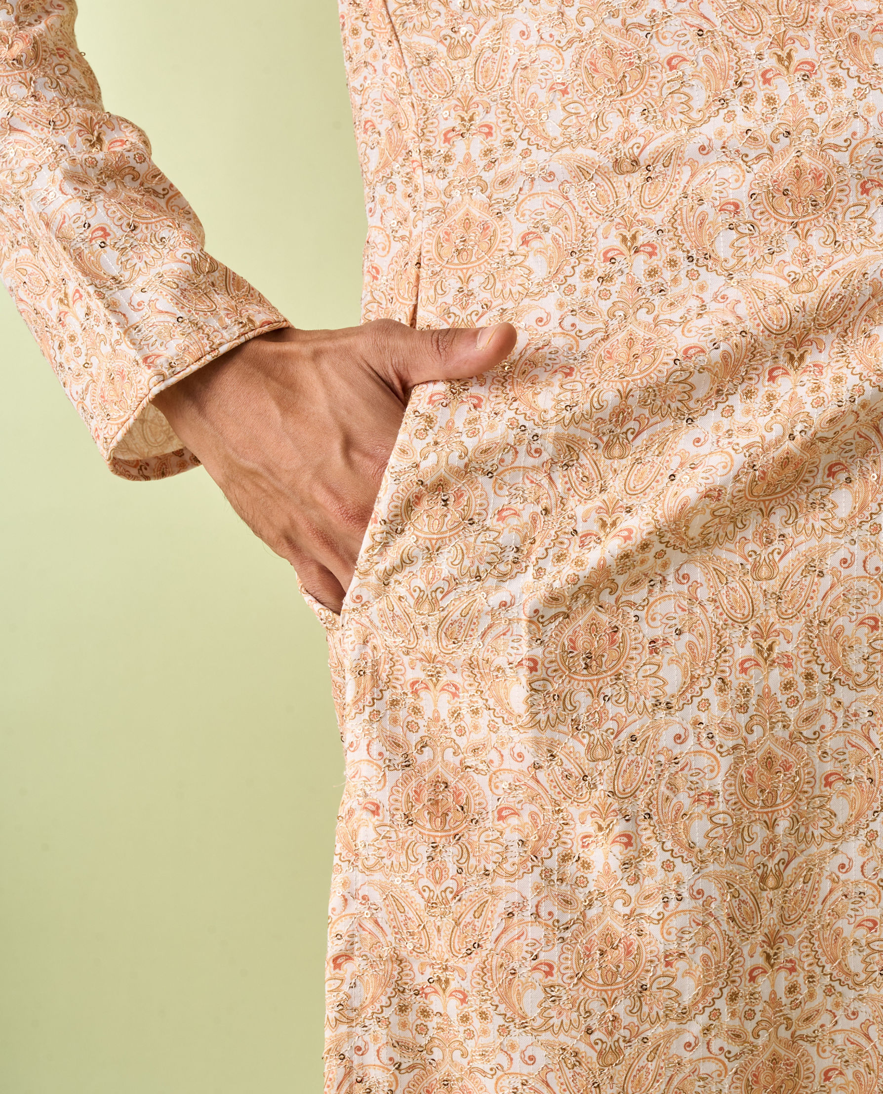 Diwas Men Sunlit Yellow Majesty Kurta Pajama