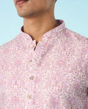Diwas Men Lilac Festival Kurta Pajama