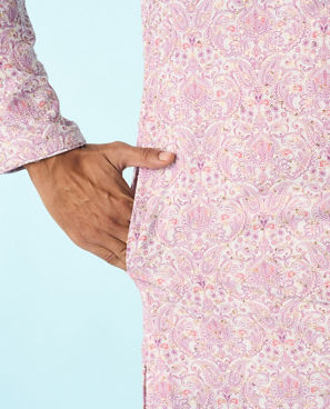 Diwas Men Lilac Festival Kurta Pajama