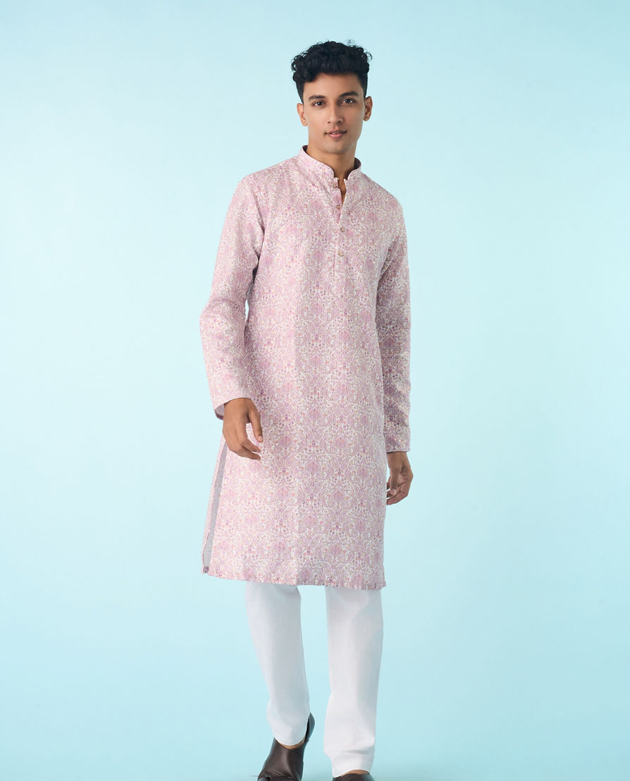 Diwas Men Lilac Festival Kurta Pajama