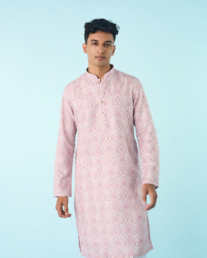 Diwas Men Lilac Festival Kurta Pajama