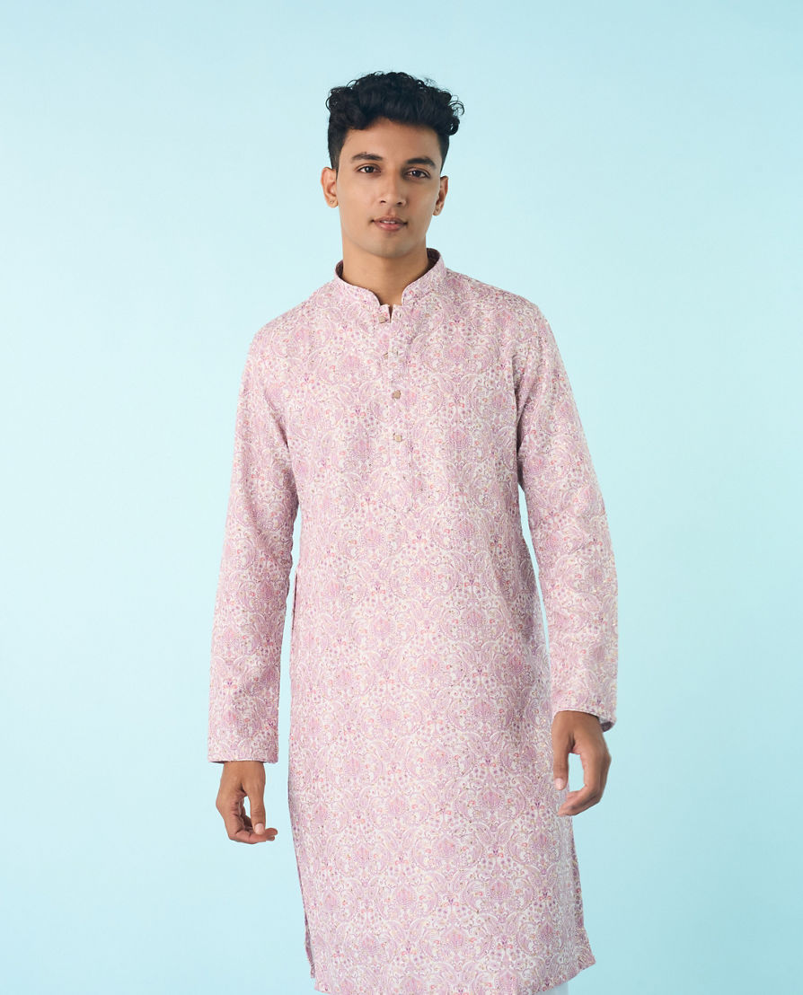 Diwas Men Lilac Festival Kurta Pajama