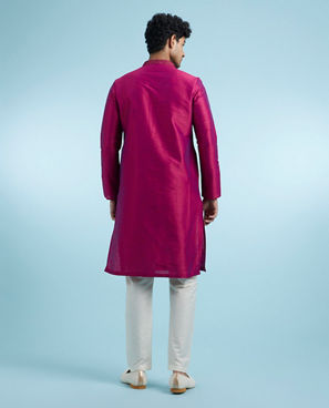 Diwas Men Regal Rani Pink Kurta Pajama