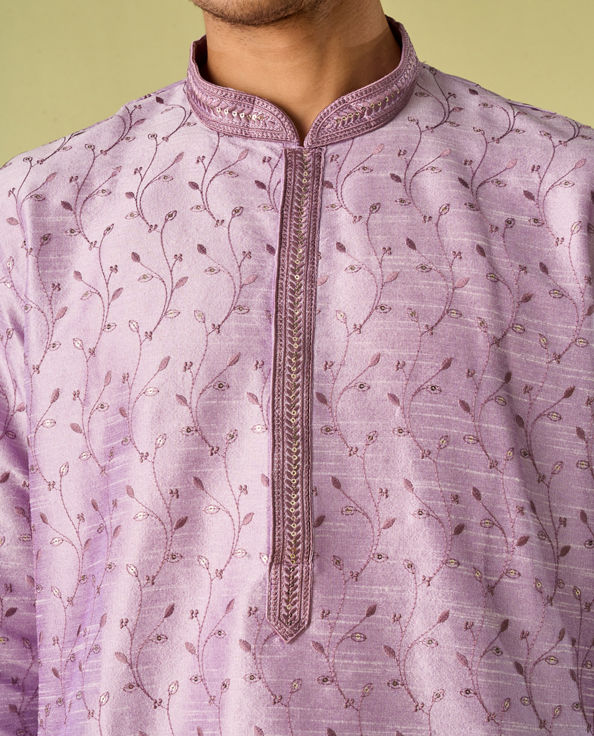 Diwas Men Purple Elegance Kurta Pajama