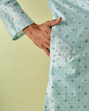 Diwas Men Exquisite Light Blue Kurta Pajama
