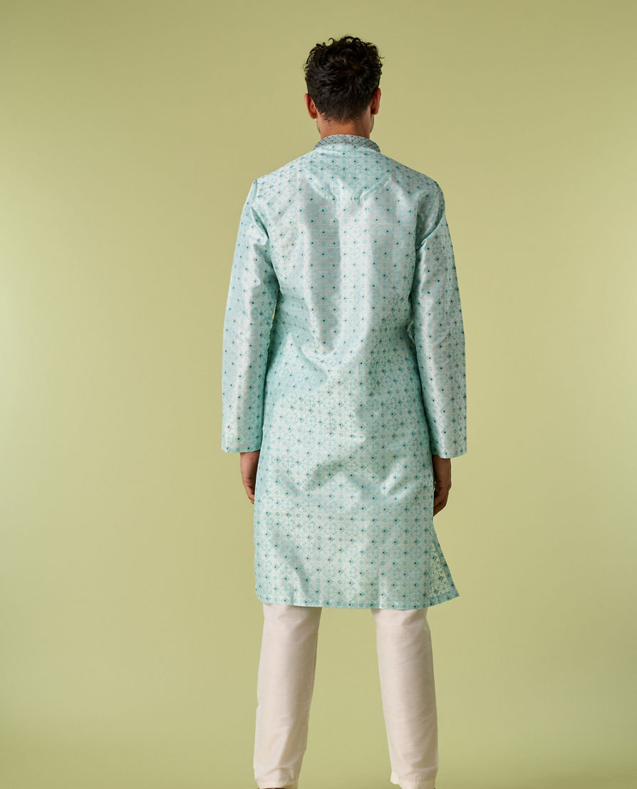 Diwas Men Exquisite Light Blue Kurta Pajama