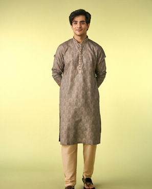 Diwas Men Pista Green Glory Kurta Pajama