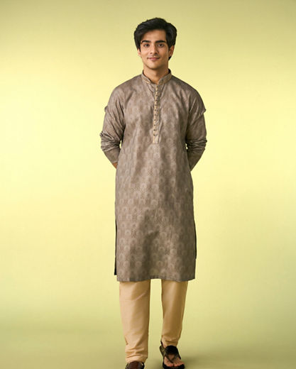Diwas Men Pista Green Glory Kurta Pajama