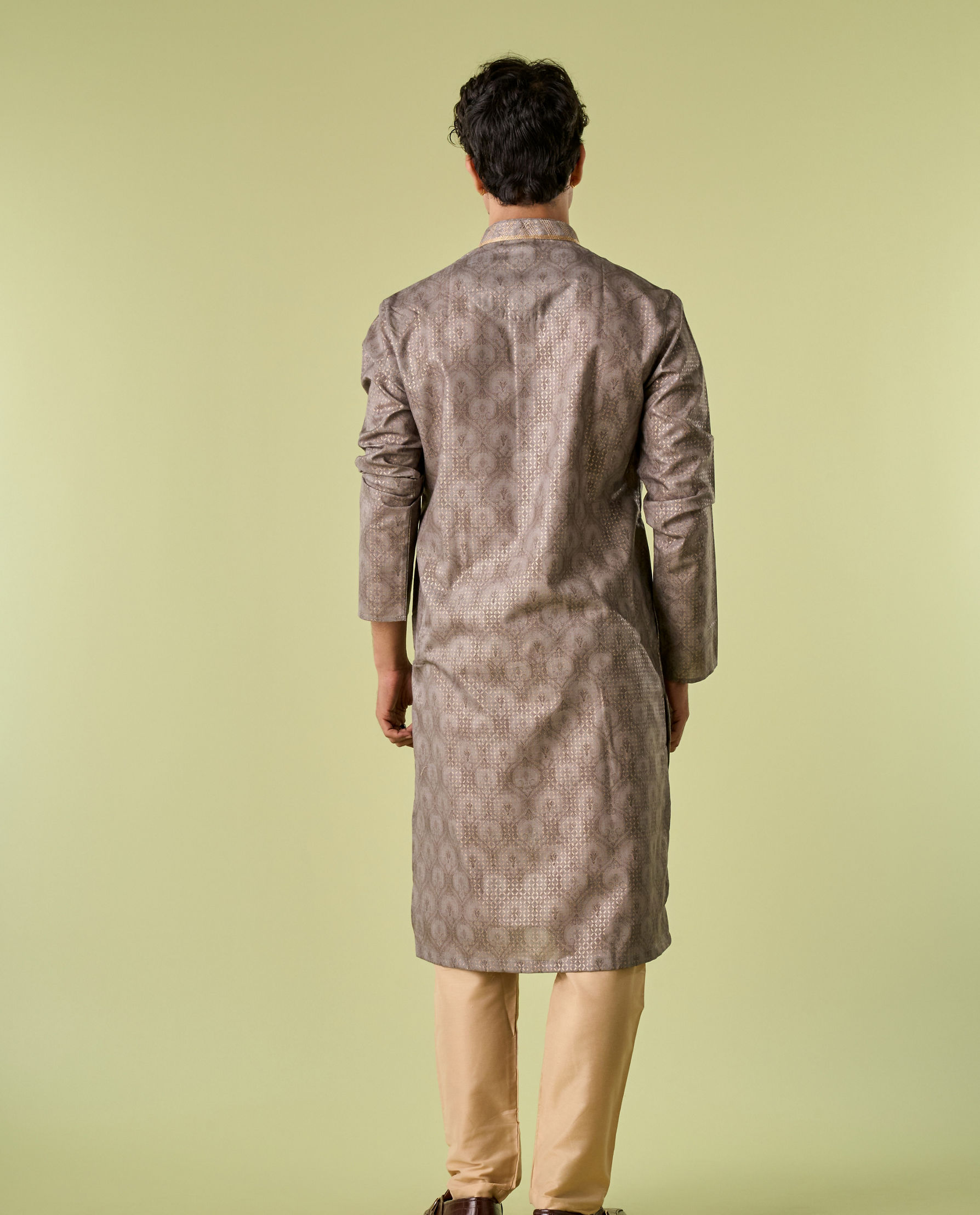 Diwas Men Pista Green Glory Kurta Pajama