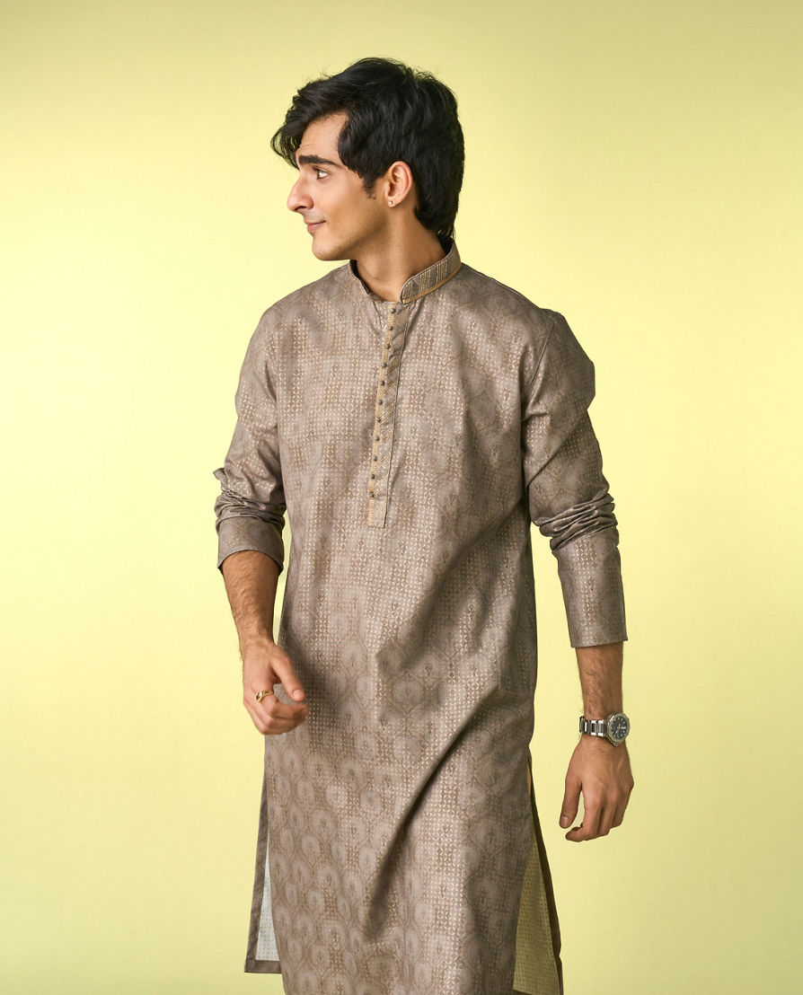 Diwas Men Pista Green Glory Kurta Pajama