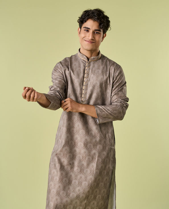 Diwas Men Pista Green Glory Kurta Pajama