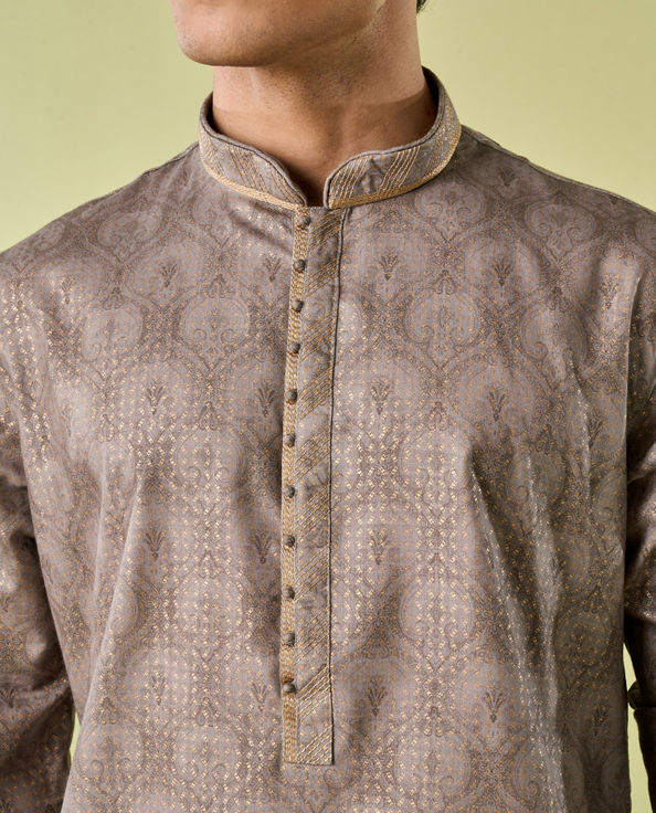Diwas Men Pista Green Glory Kurta Pajama