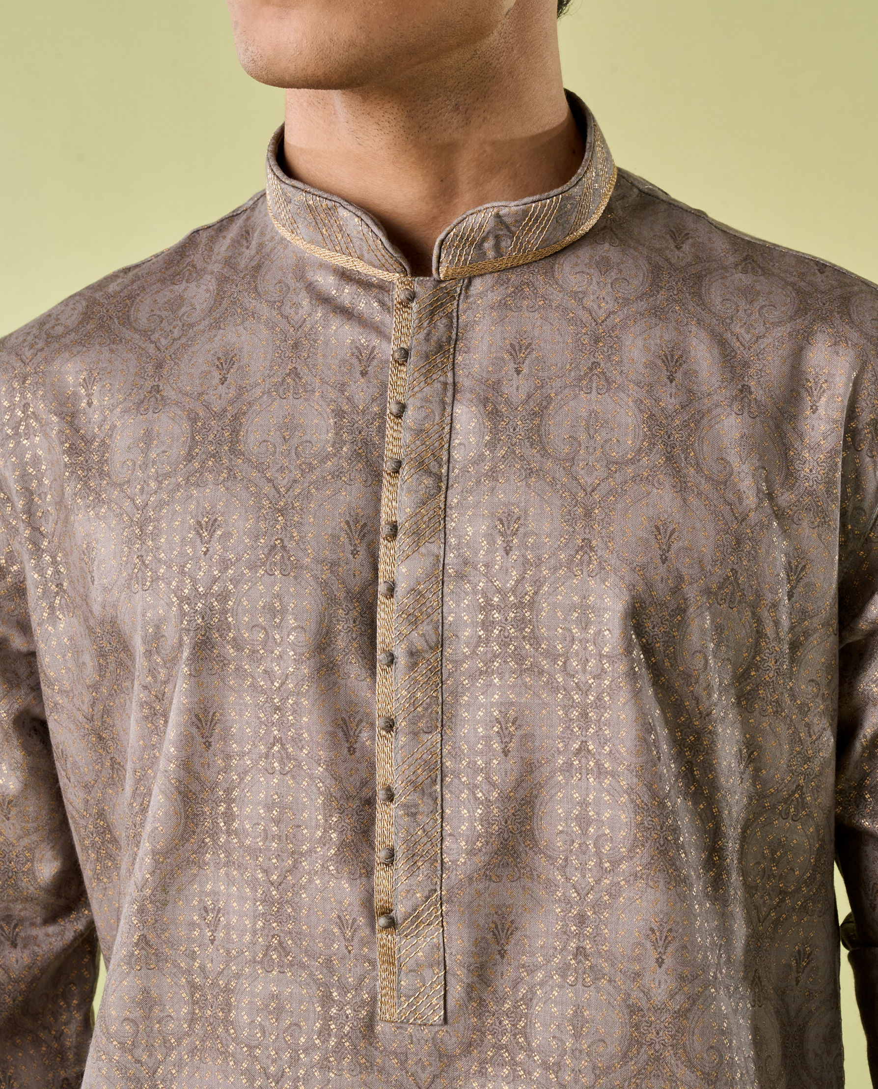 Diwas Men Pista Green Glory Kurta Pajama