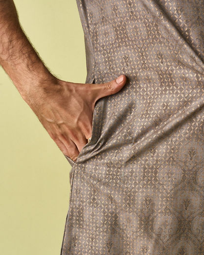 Diwas Men Pista Green Glory Kurta Pajama