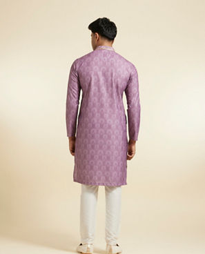 Diwas Men Lilac Elegance Kurta Pajama