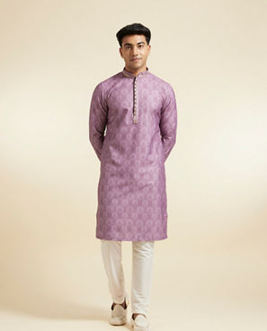 Diwas Men Lilac Elegance Kurta Pajama