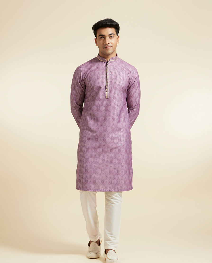 Diwas Men Lilac Elegance Kurta Pajama
