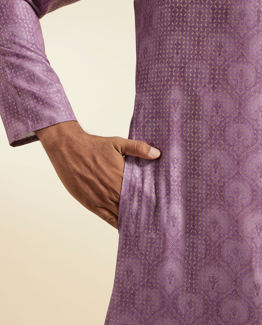Diwas Men Lilac Elegance Kurta Pajama