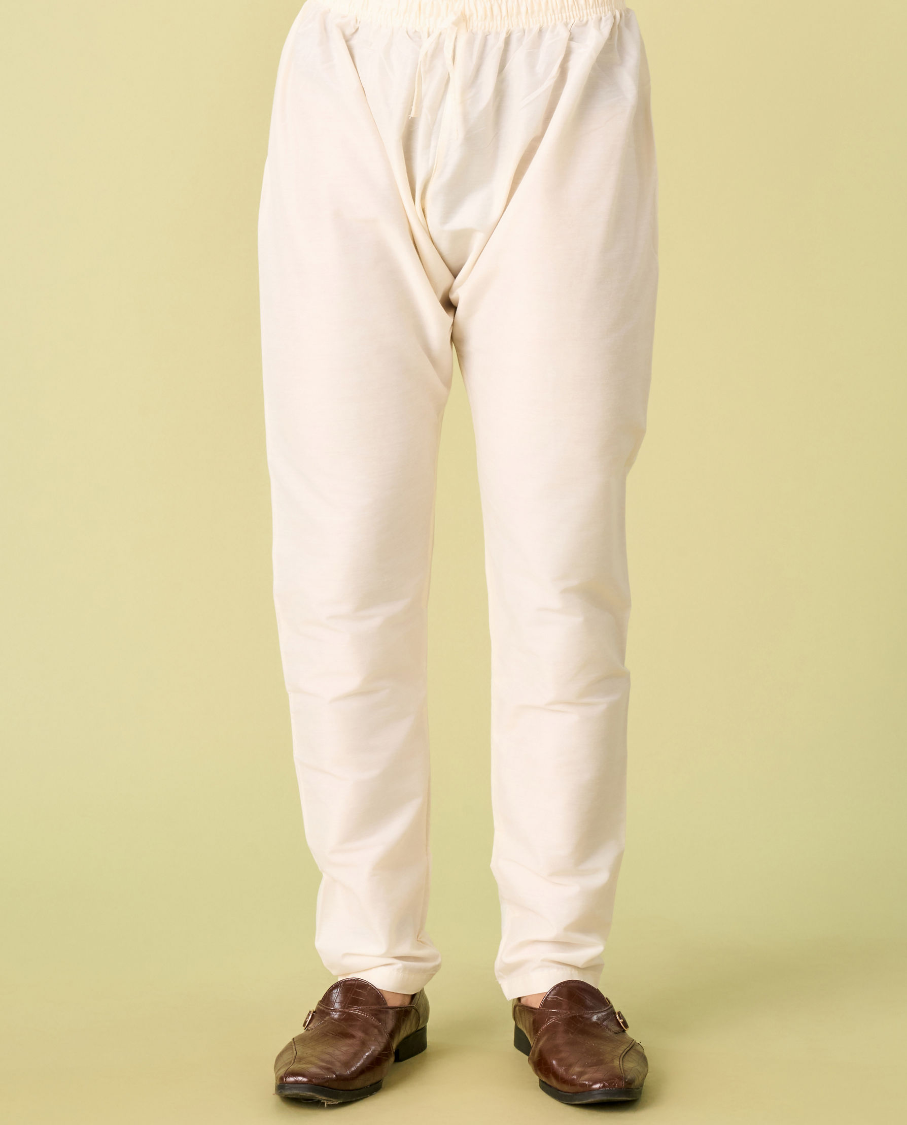 Diwas Men Mustard Mosaic Kurta Pajama