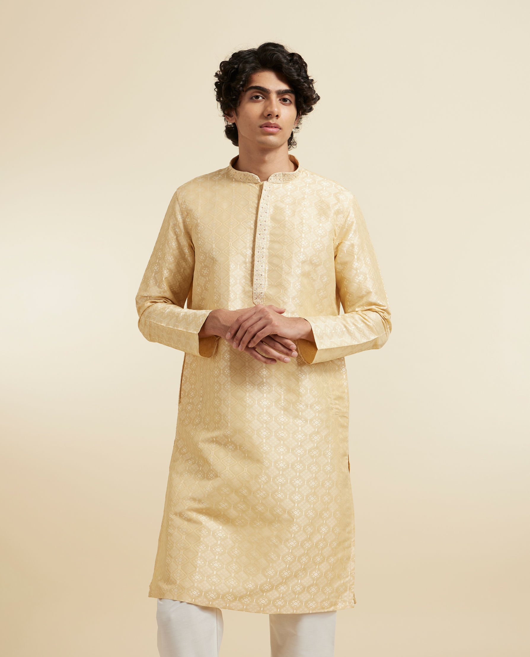 Diwas Men Regal Beige Majesty Kurta Pajama