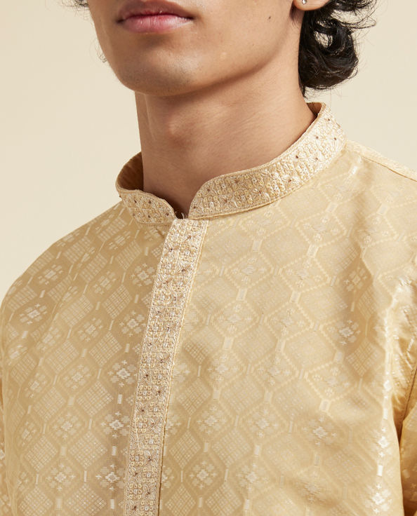 Diwas Men Regal Beige Majesty Kurta Pajama