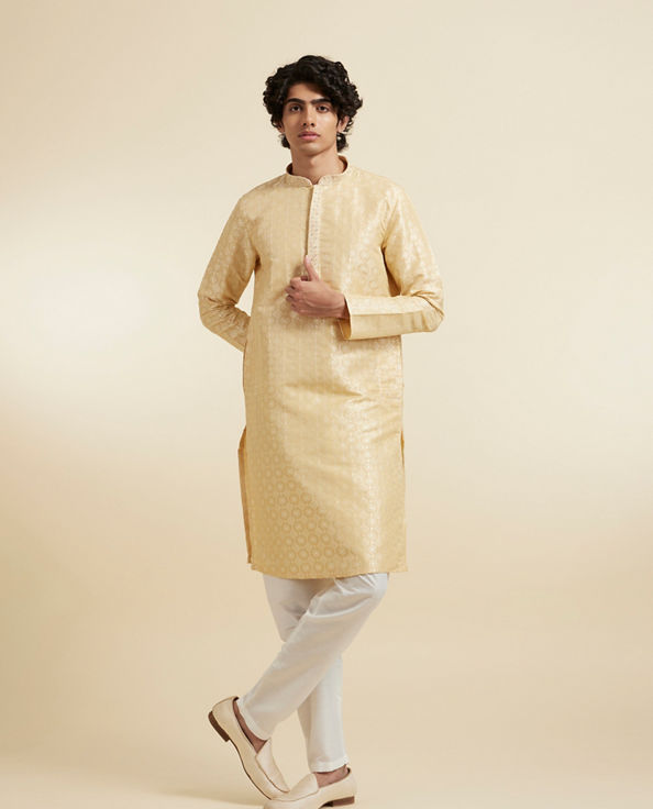 Diwas Men Regal Beige Majesty Kurta Pajama