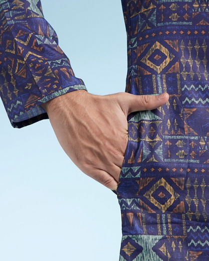 Diwas Men Dark Blue Elegance Kurta Pajama