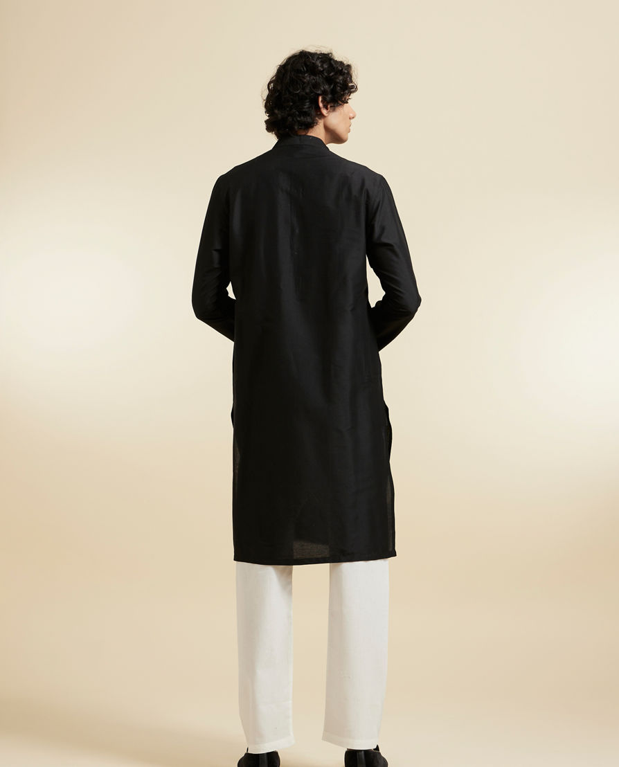 Diwas Men Black Elegance Kurta Pajama