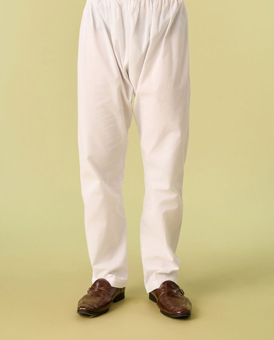 Diwas Men Mustard Yellow Knot Delight Kurta Pajama