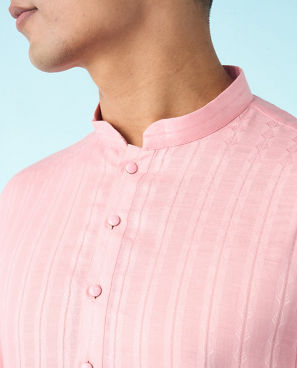 Diwas Men Cotton Pink Panache Kurta Pajama